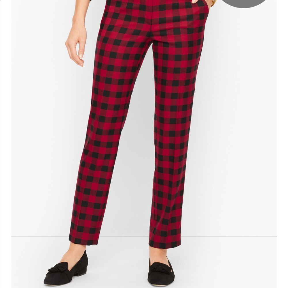 Talbots Hampshire Ankle Buffalo Plaid Pants